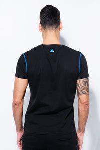 SANYO MEN'S T-SHIRT BLACK - dfcsportswear